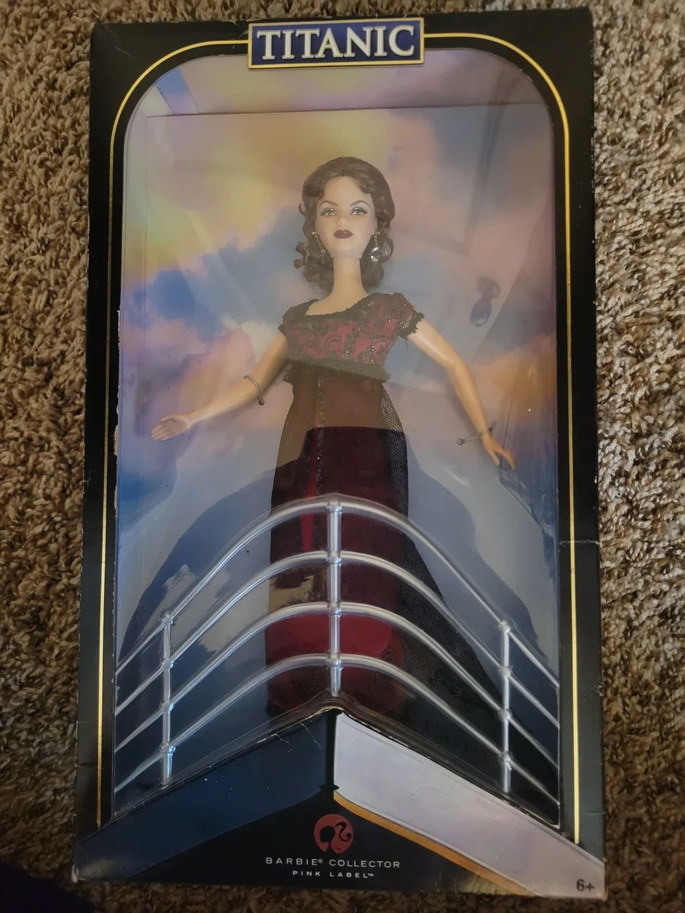 Titanic Rose Barbie, Pink Label, 2007, Great Condition